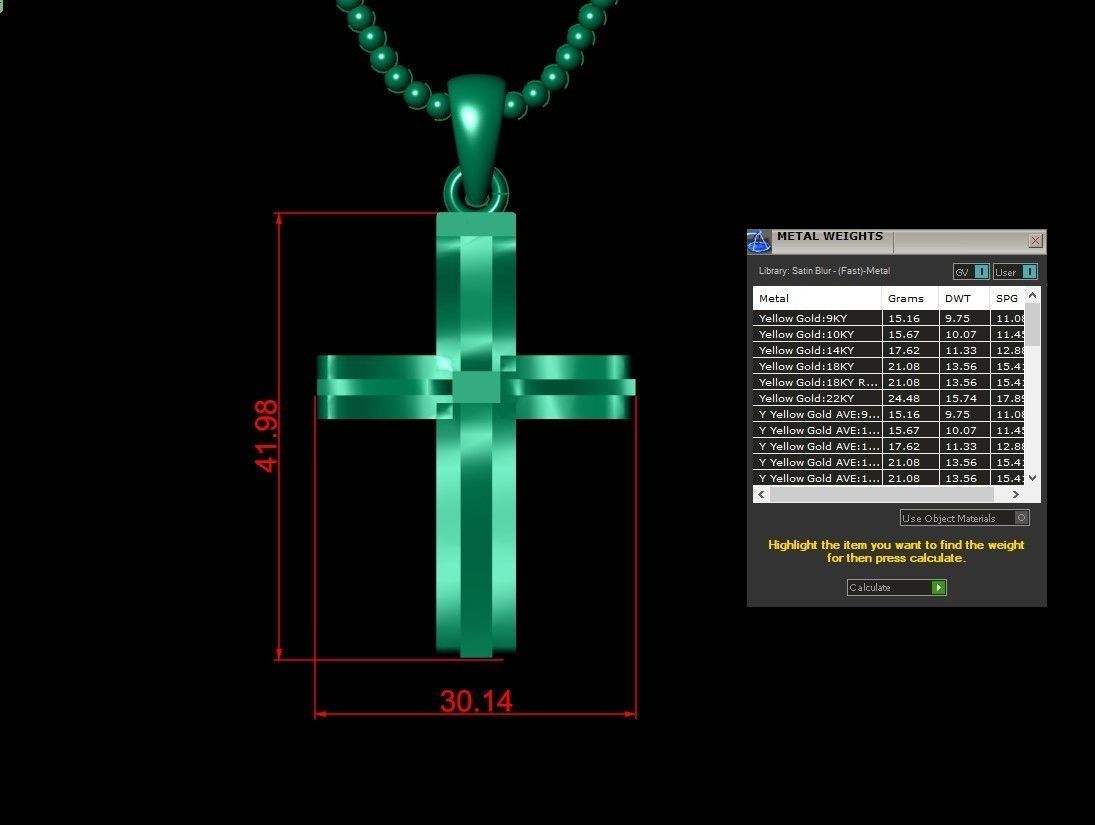 Cross Pendant Jesus Christ CP 26 3D model_4