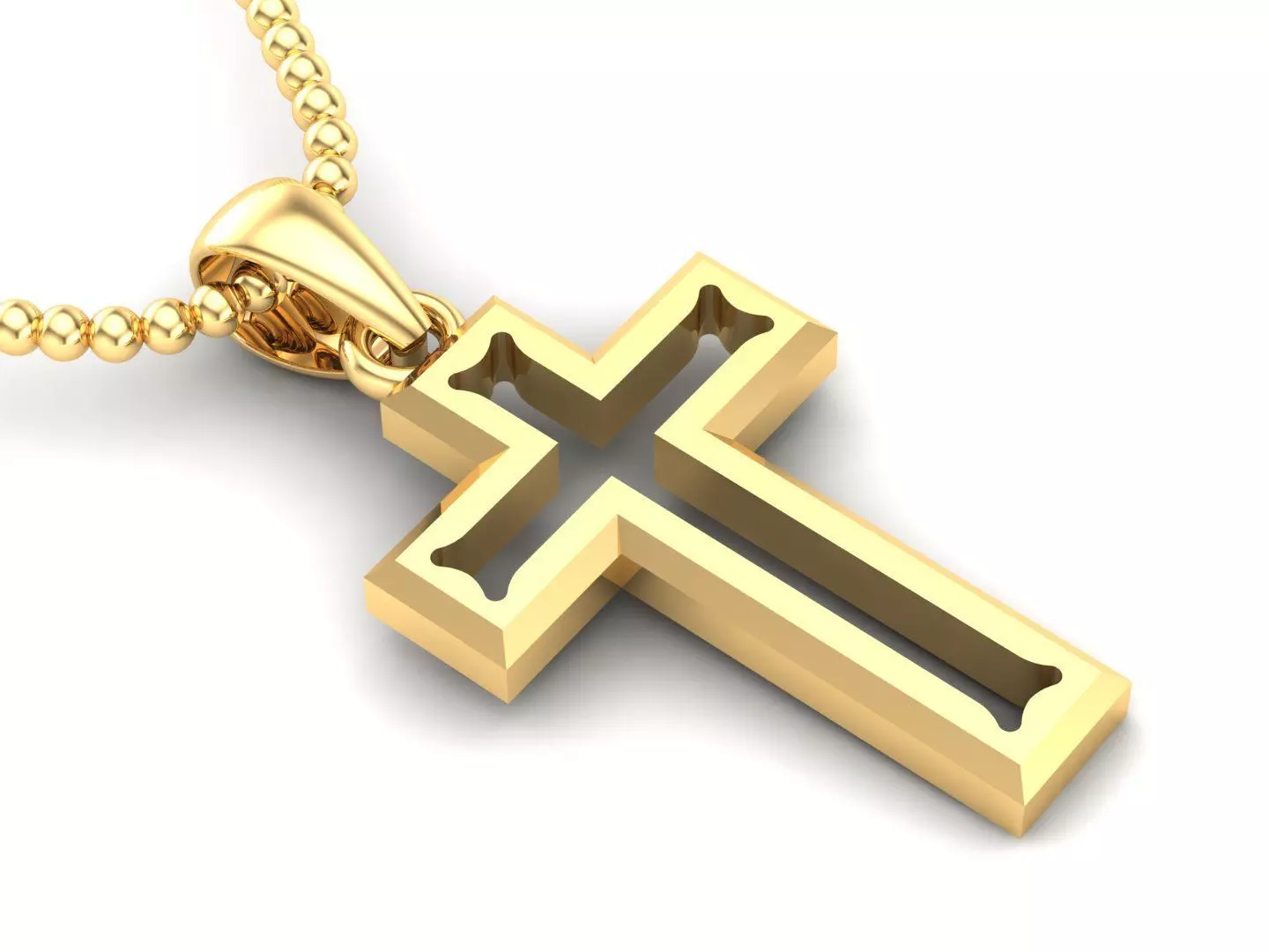 Cross Pendant Jesus Christ CP 25 3D model_0
