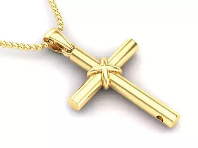 Cross Pendant Jesus Christ CP 23 3D model