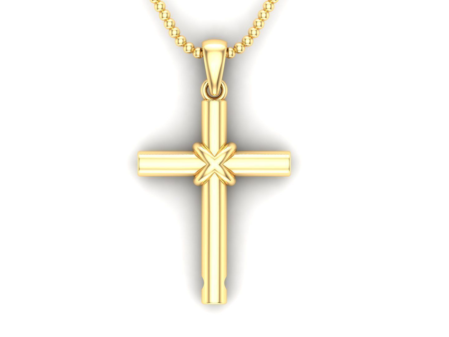 Cross Pendant Jesus Christ CP 23 3D model_3