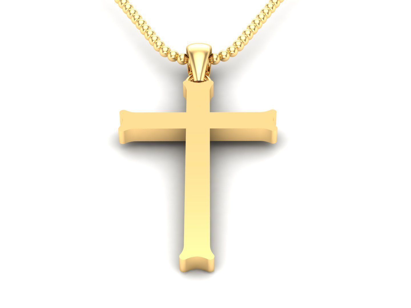 Cross Pendant Jesus Christ CP 22 3D model_1