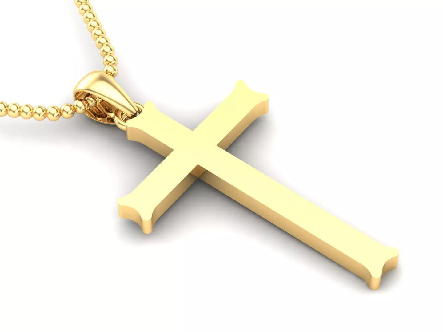 Cross Pendant Jesus Christ CP 22 3D model_0