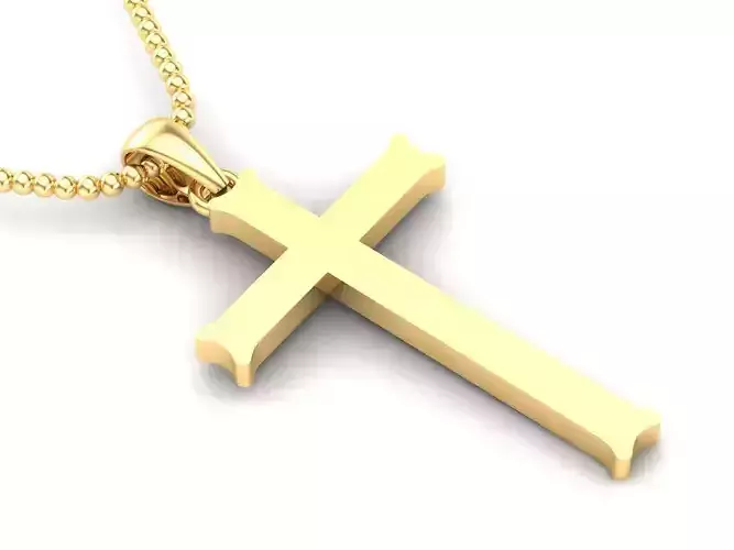 Cross Pendant Jesus Christ CP 22 3D model