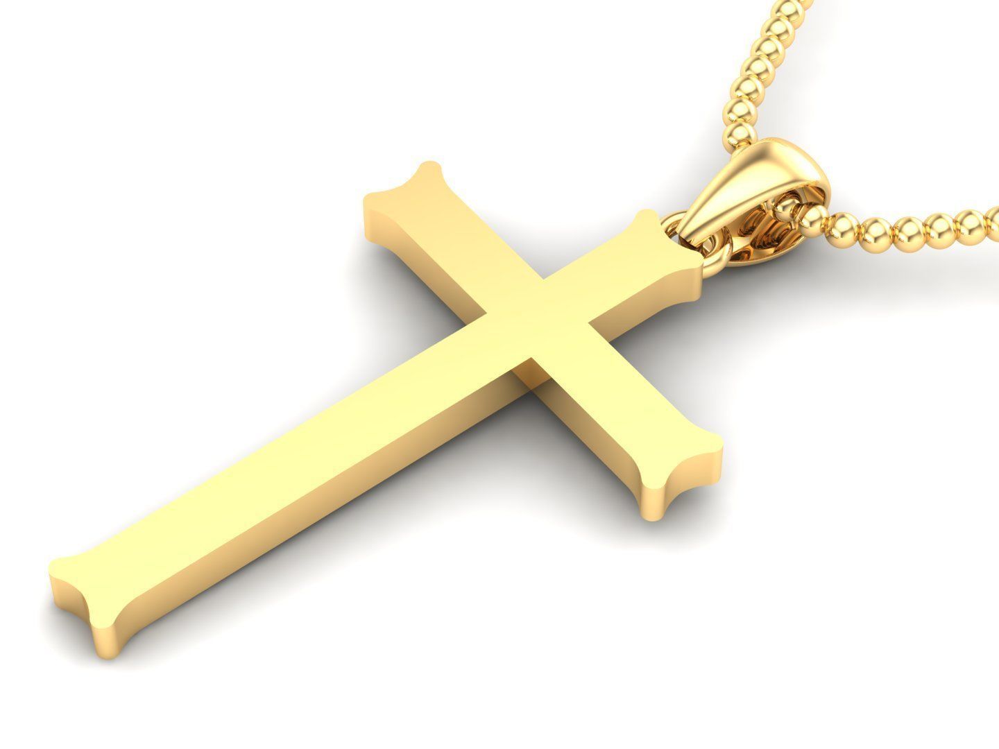 Cross Pendant Jesus Christ CP 22 3D model_2