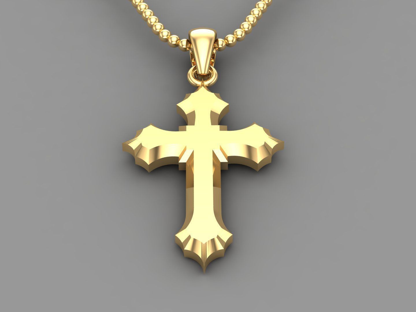 Cross Pendant Jesus Christ CP 20 3D model_2