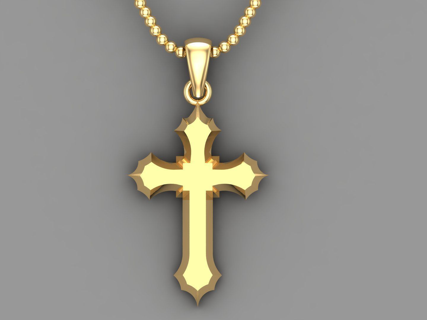 Cross Pendant Jesus Christ CP 20 3D model_4