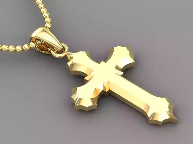 Cross Pendant Jesus Christ CP 20 3D model