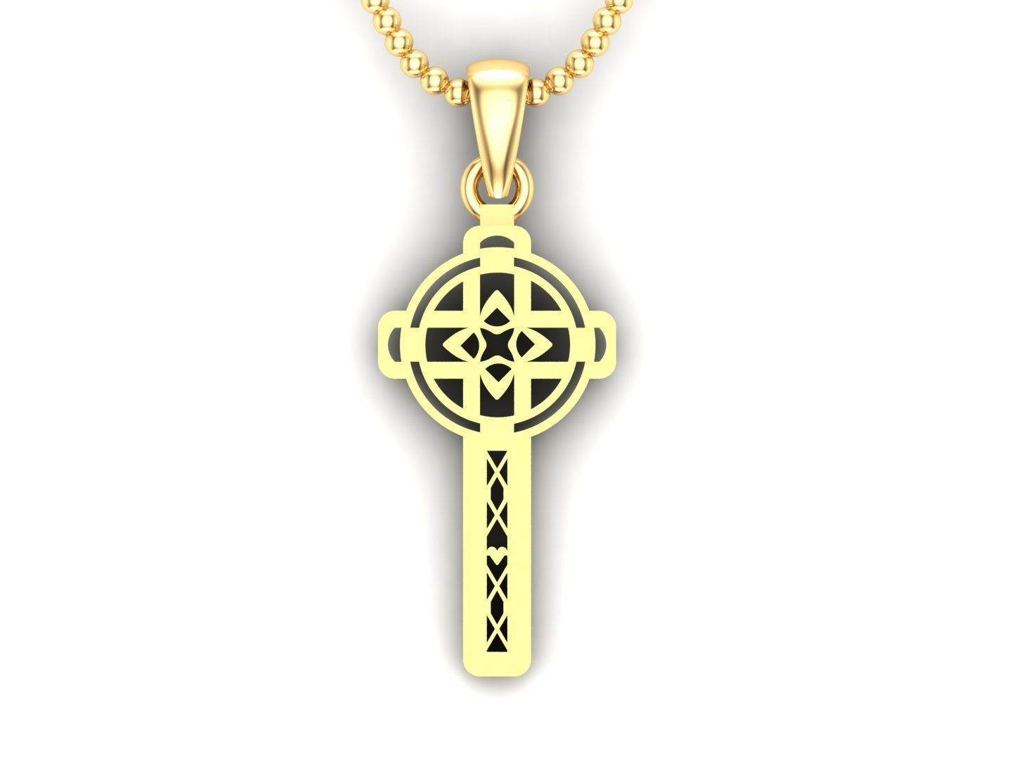 Cross Pendant Jesus Christ CP 19 3D model_3
