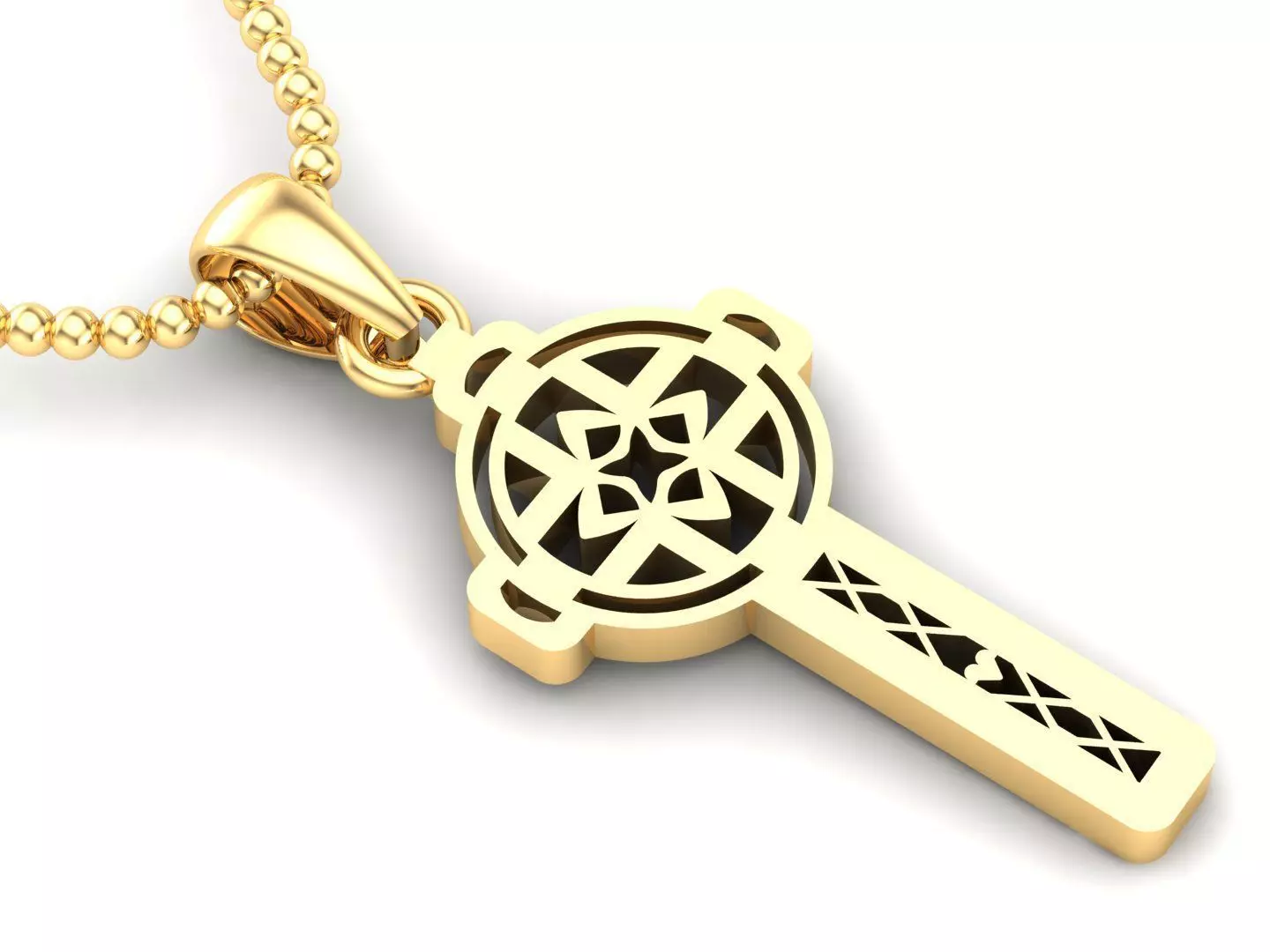 Cross Pendant Jesus Christ CP 19 3D model_0