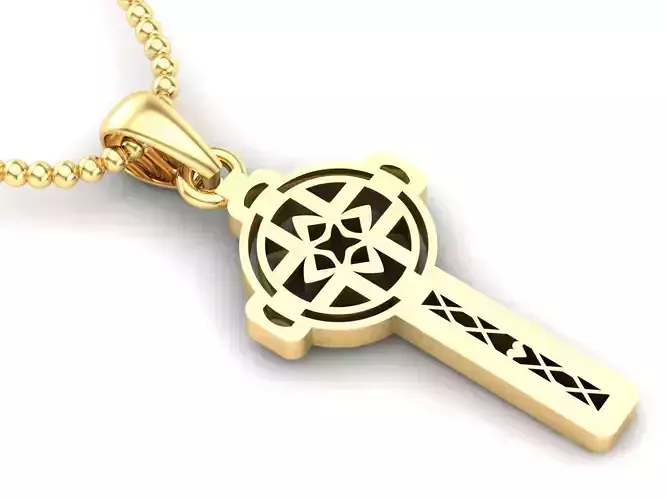 Cross Pendant Jesus Christ CP 19 3D model