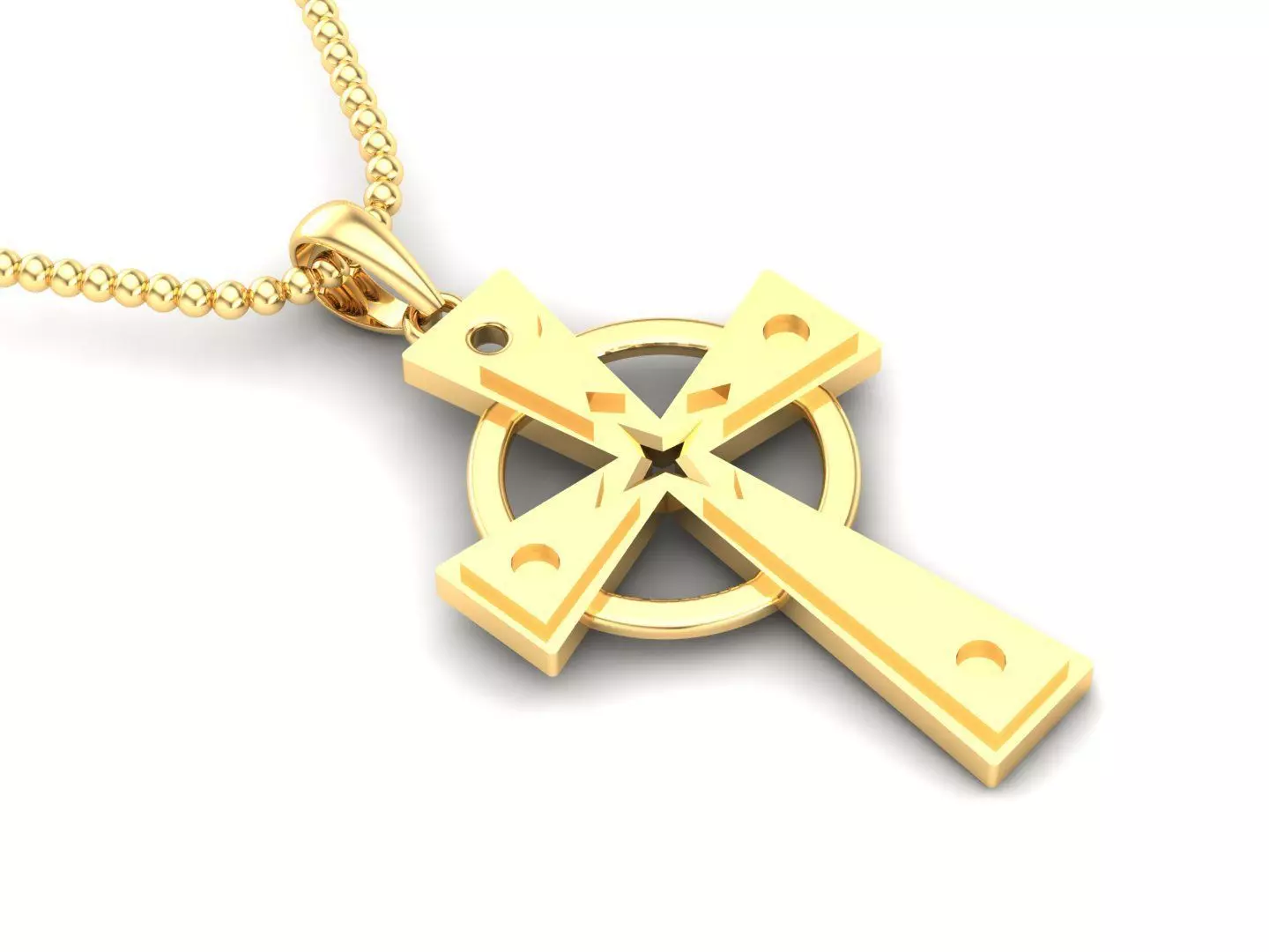 Cross Pendant Jesus Christ CP 18 3D model_0