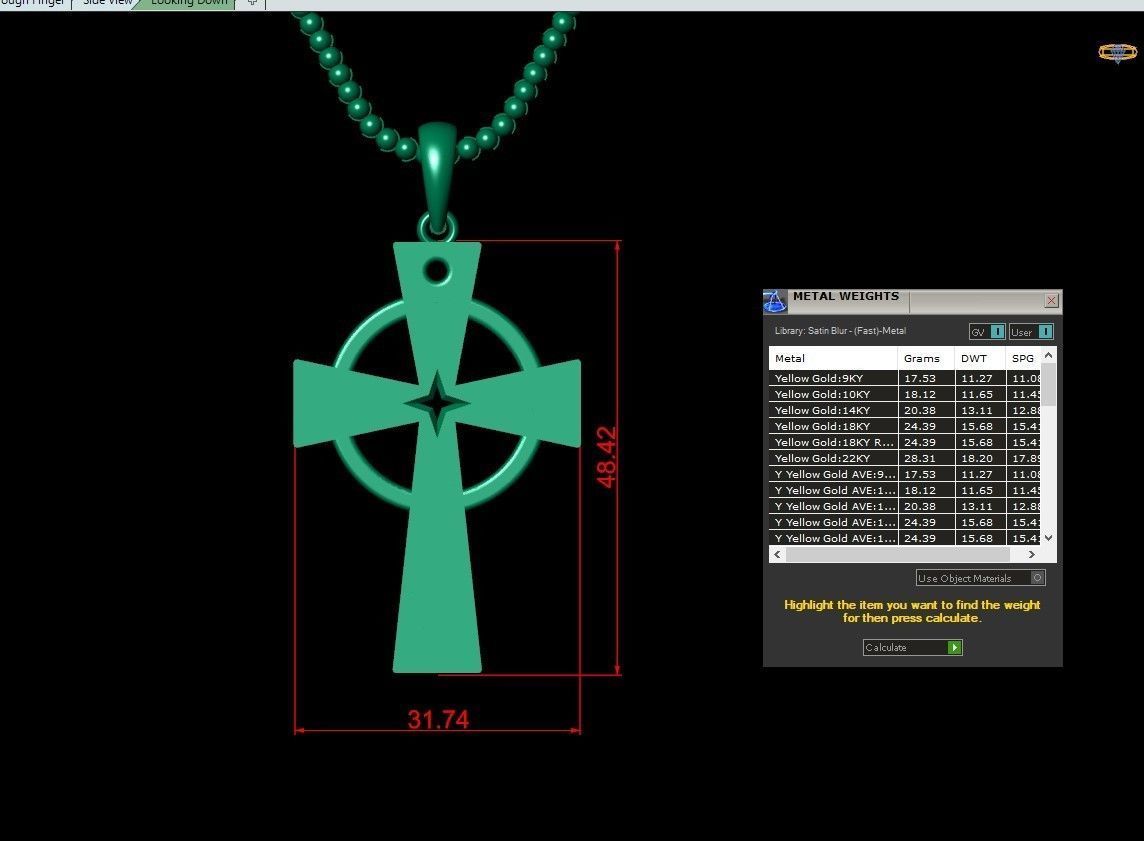 Cross Pendant Jesus Christ CP 18 3D model_4