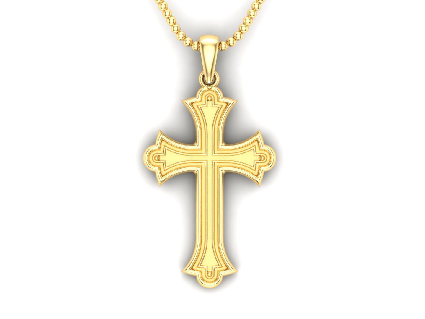 Cross Pendant Jesus Christ CP 10 3D model_3