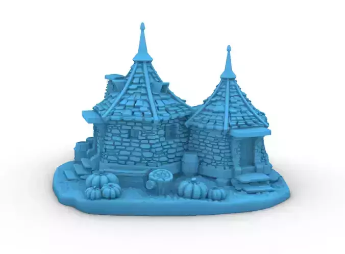 Hagrid s hut from Harry Potter - 3D Model File STL