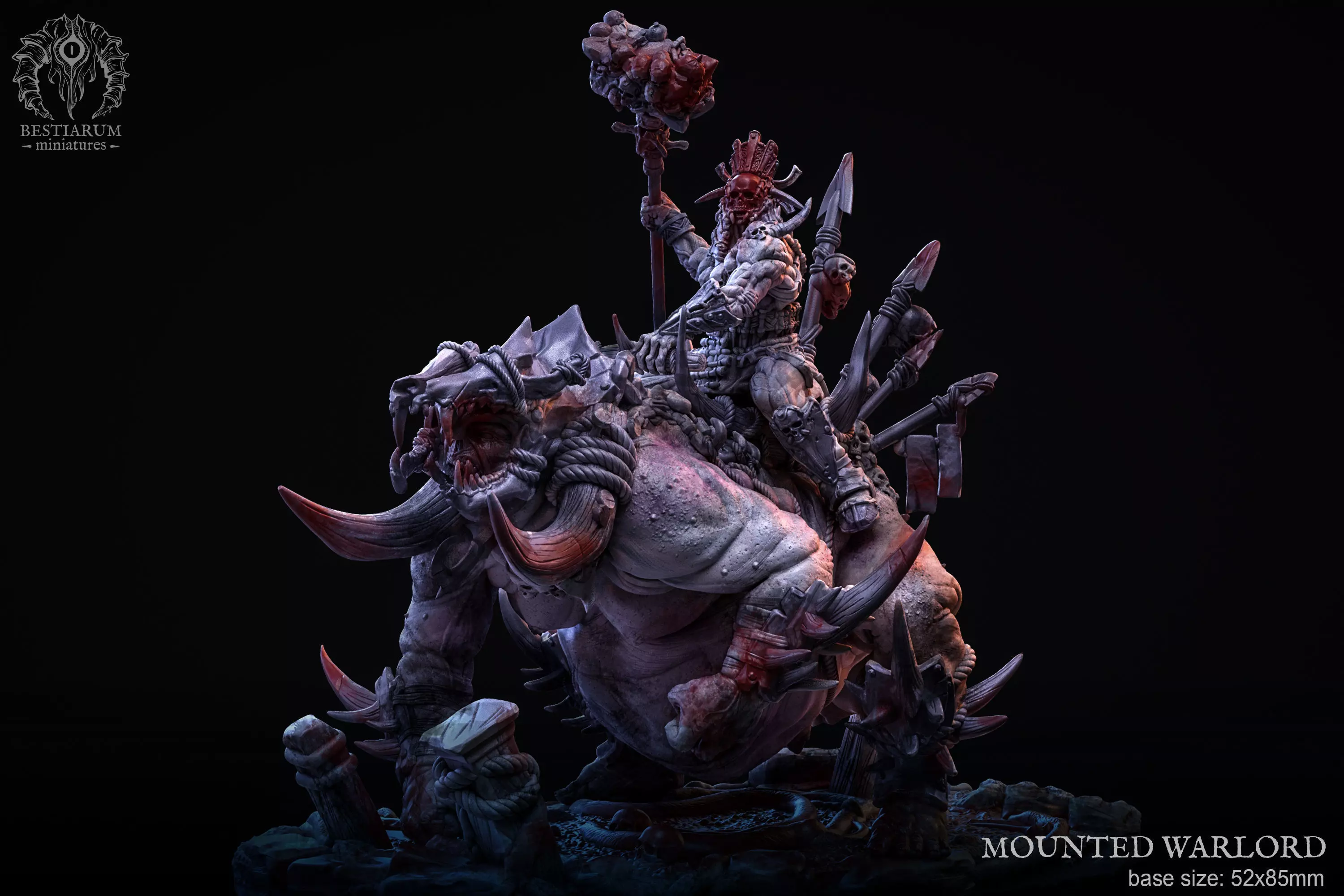 Mounted Warlord 3D print model_0