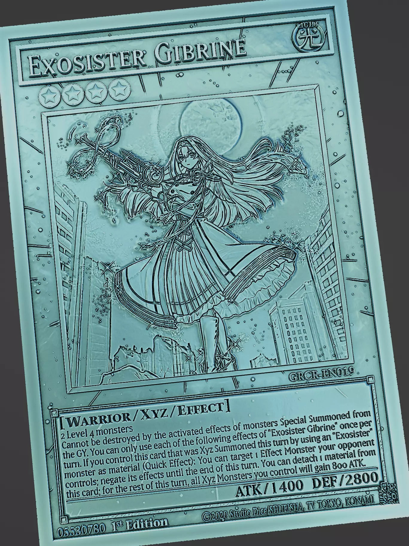 exosister gibrine - yugioh 3D print model