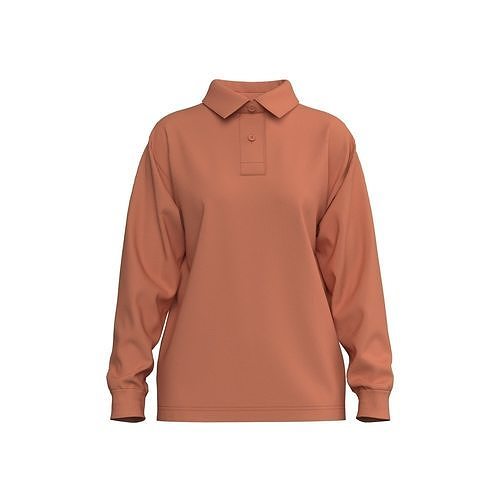 Polo Long Sleeves 3D model