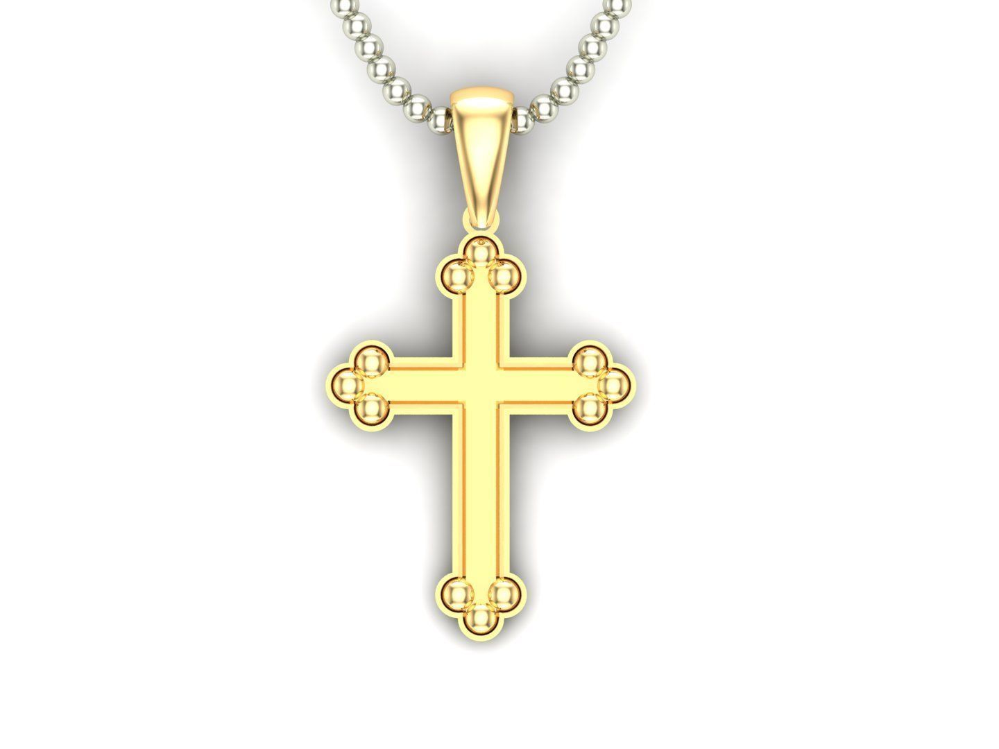 Cross Pendant Jesus Christ CP 34 3D model_3