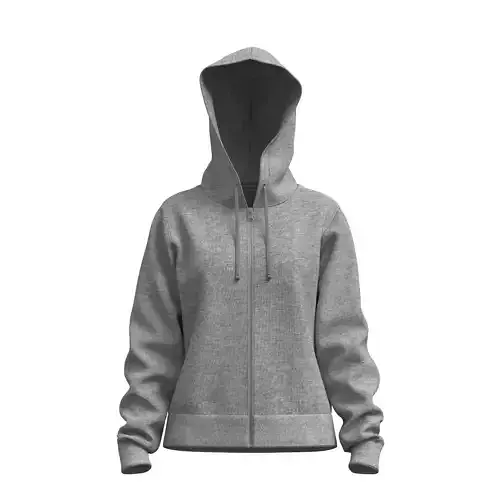 Zipped Hoodie 3D model