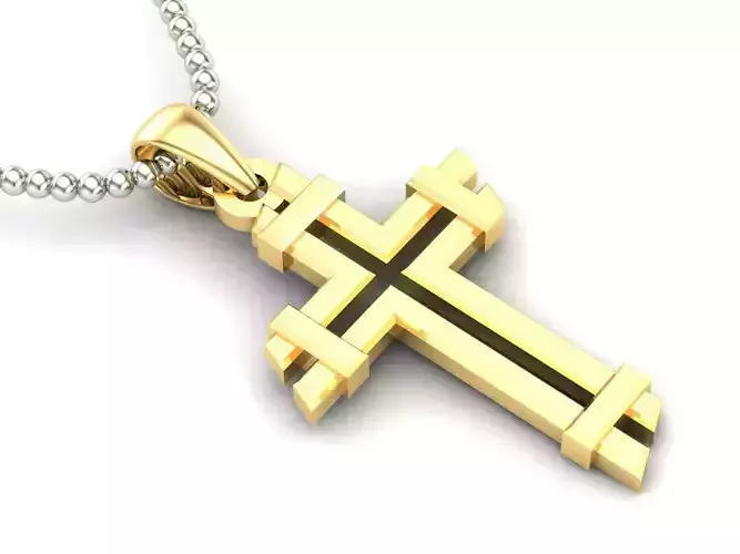 Cross Pendant Jesus Christ CP 31 3D model