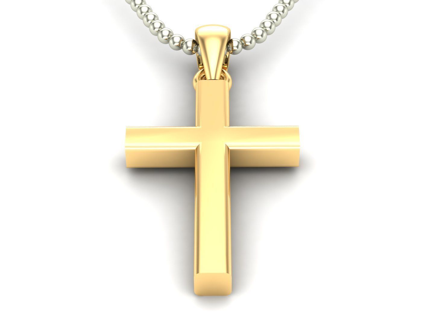 Cross Pendant Jesus Christ CP 28 3D model_1