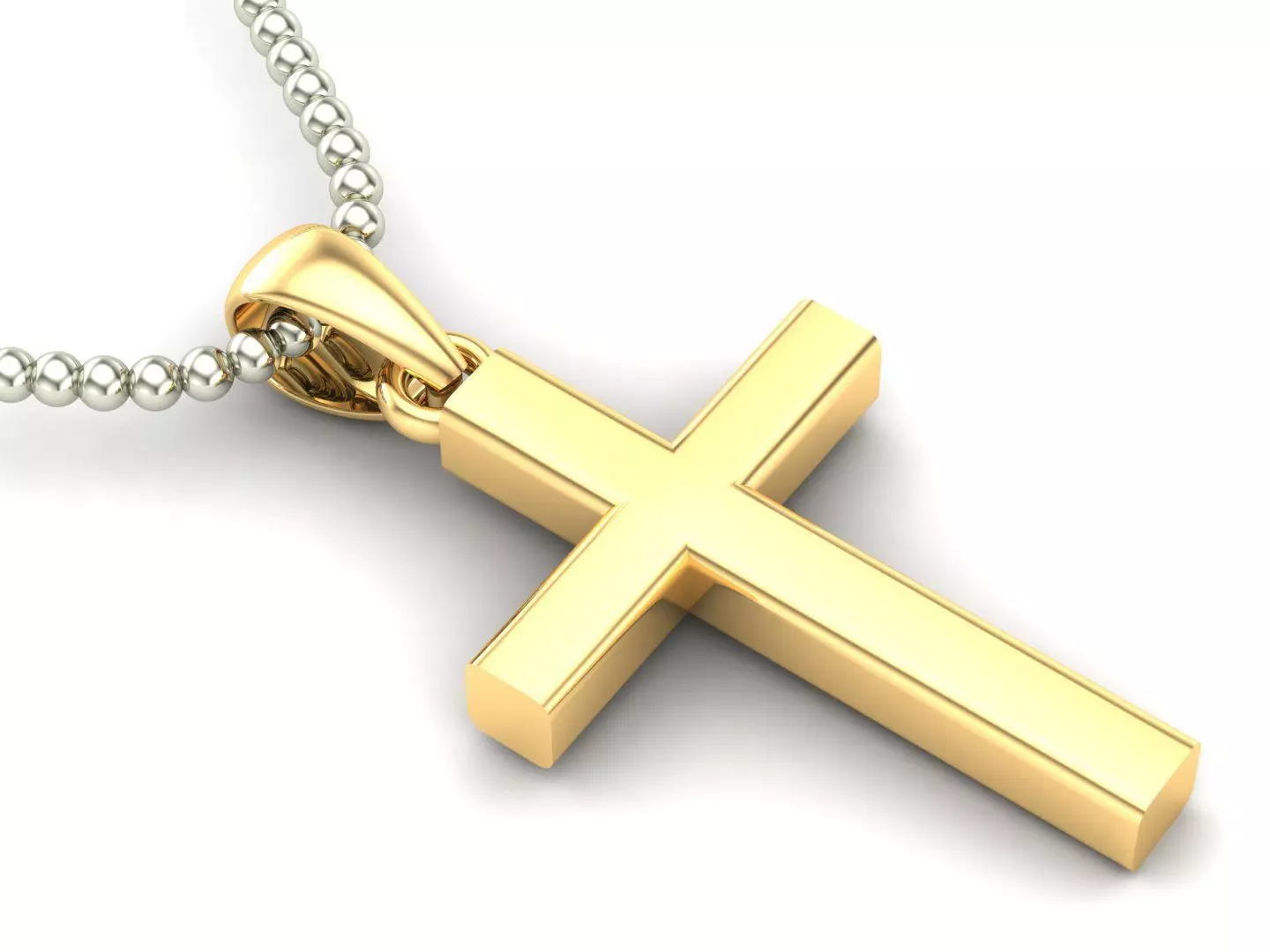 Cross Pendant Jesus Christ CP 28 3D model_0