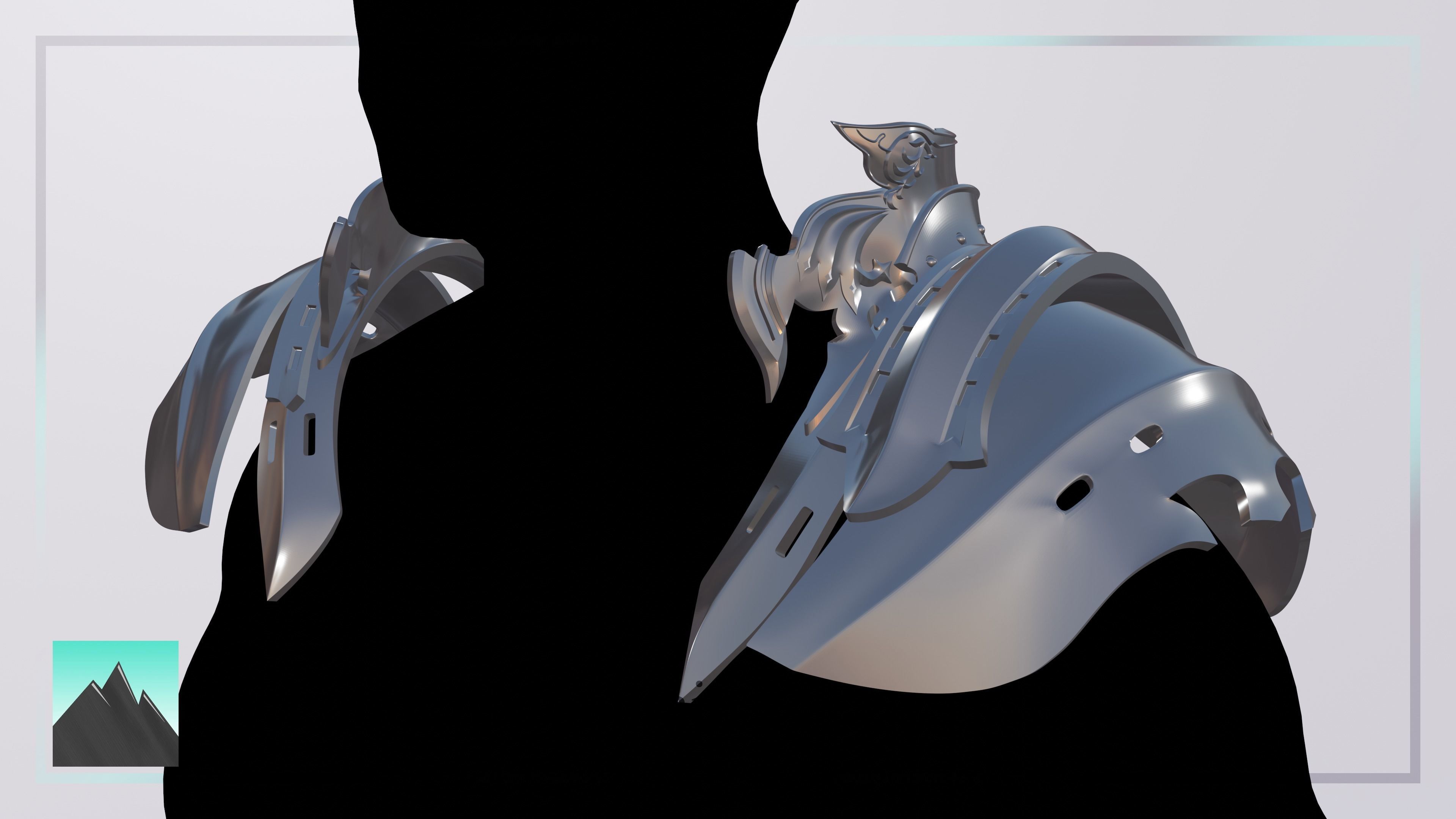 Final Fantasy XVI - Dion Lesag Pauldrons 3D print model_2