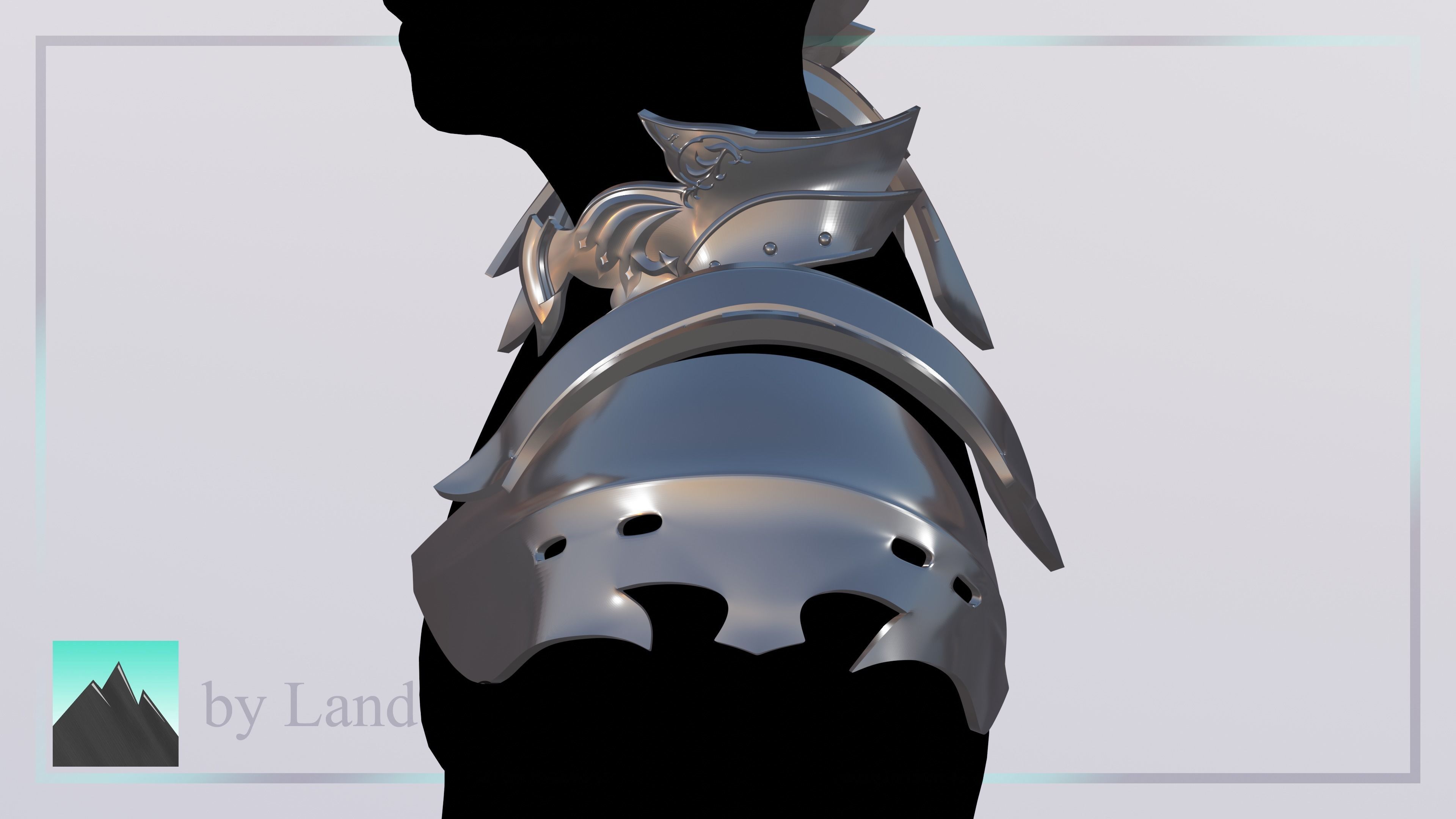 Final Fantasy XVI - Dion Lesag Pauldrons 3D print model_3