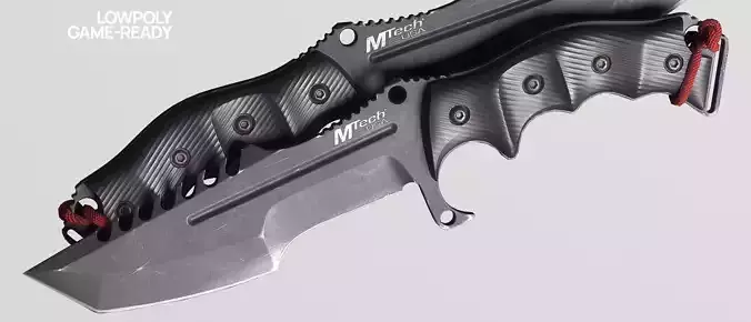 weapon - MTech USA Xtreme Tactical Knife  Low-poly 3D model