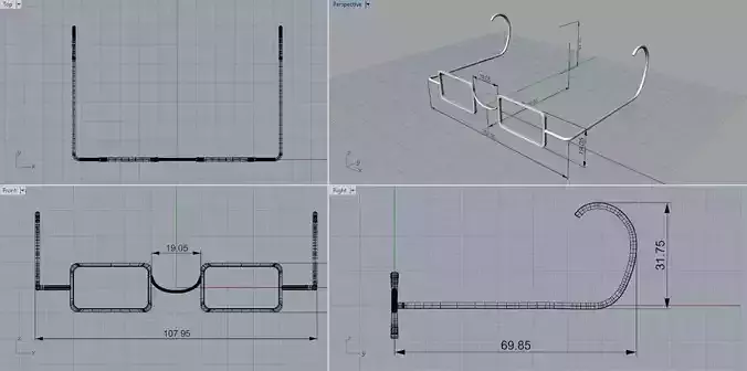 glasses 3D print model