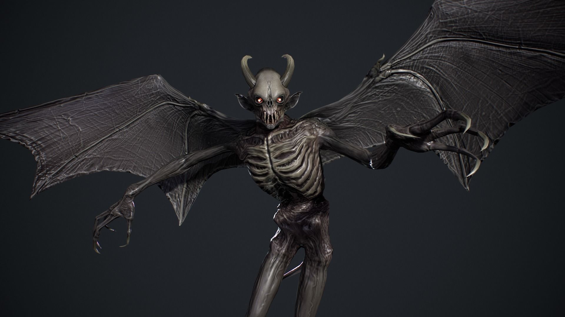 Night Demon 2 Low-poly 3D model_5