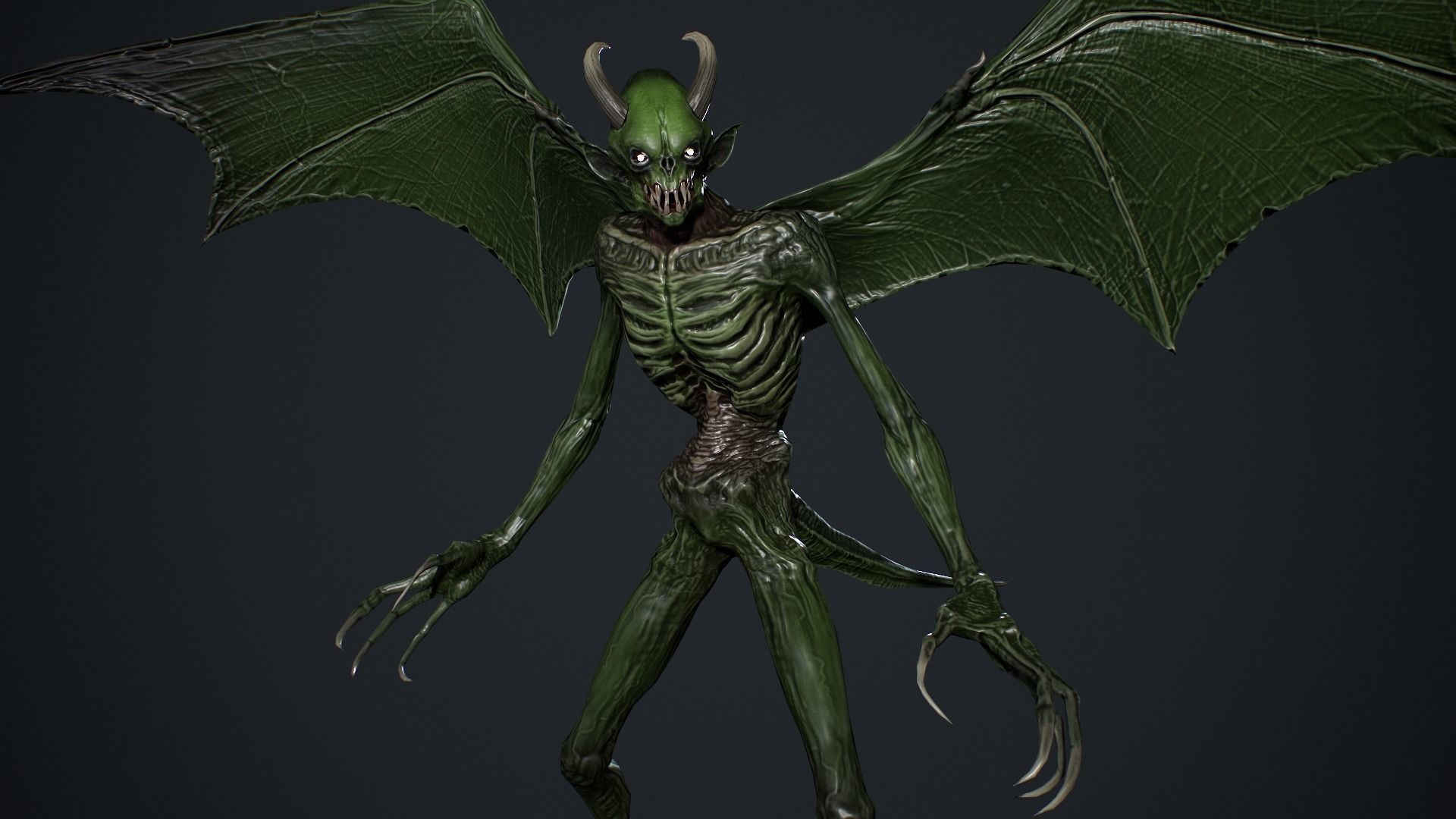 Night Demon 2 Low-poly 3D model_14