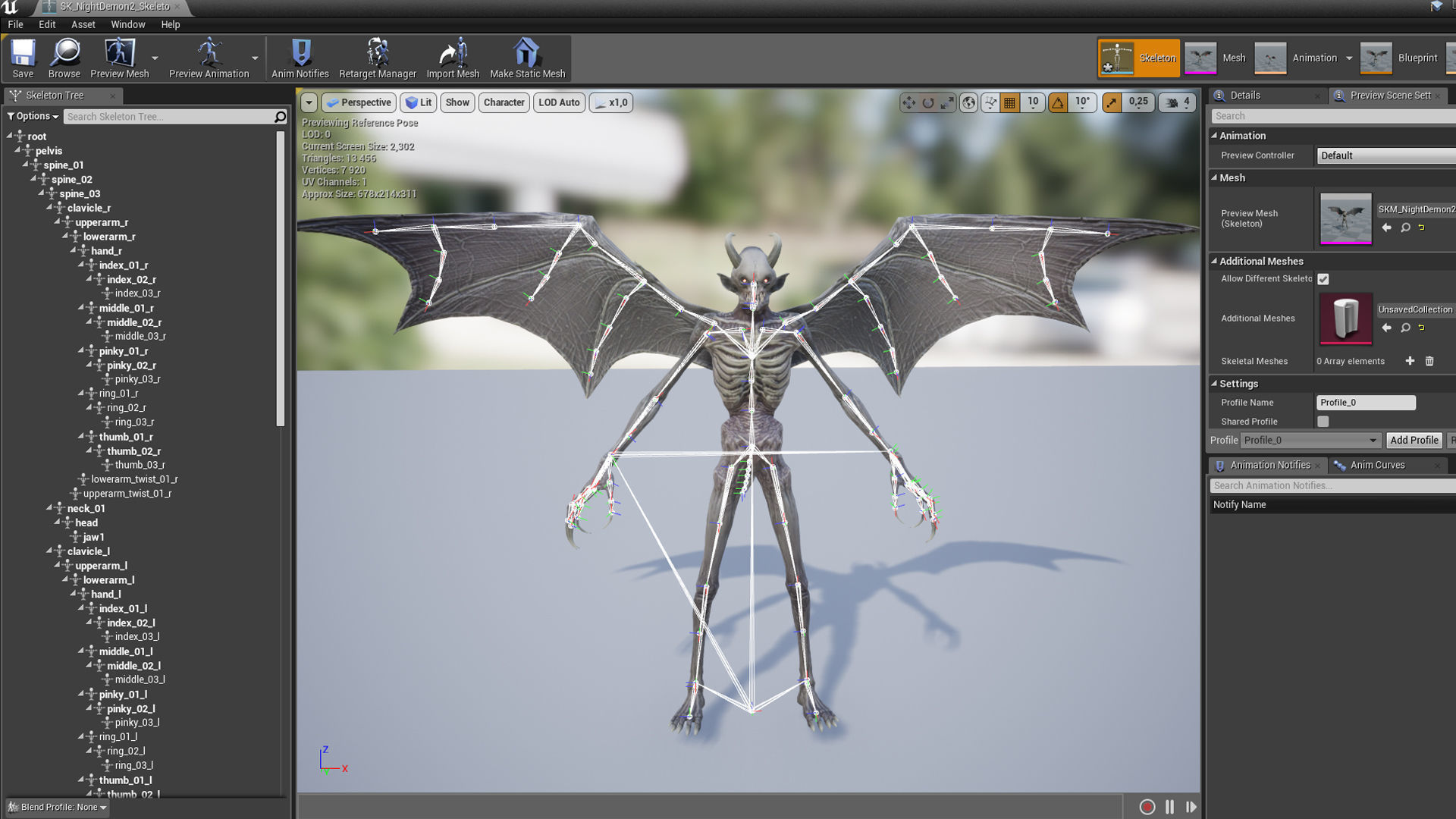 Night Demon 2 Low-poly 3D model_25