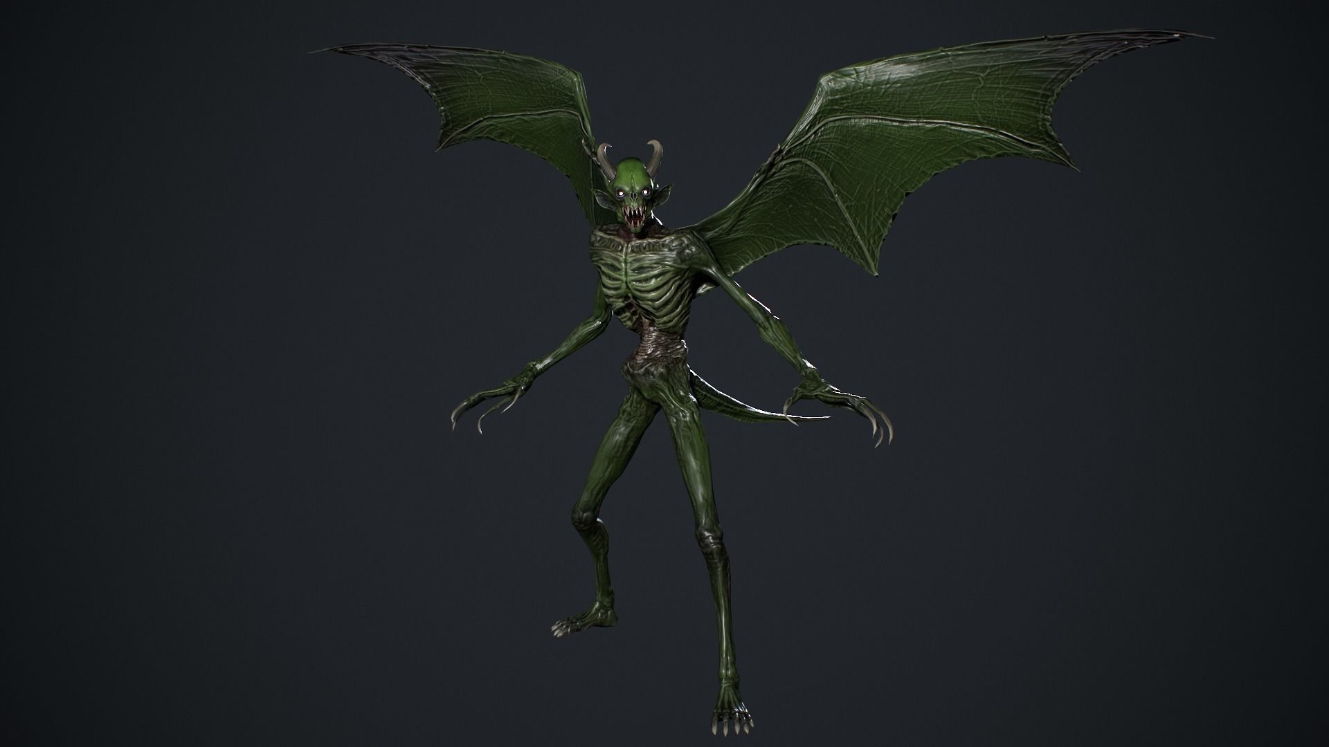 Night Demon 2 Low-poly 3D model_16
