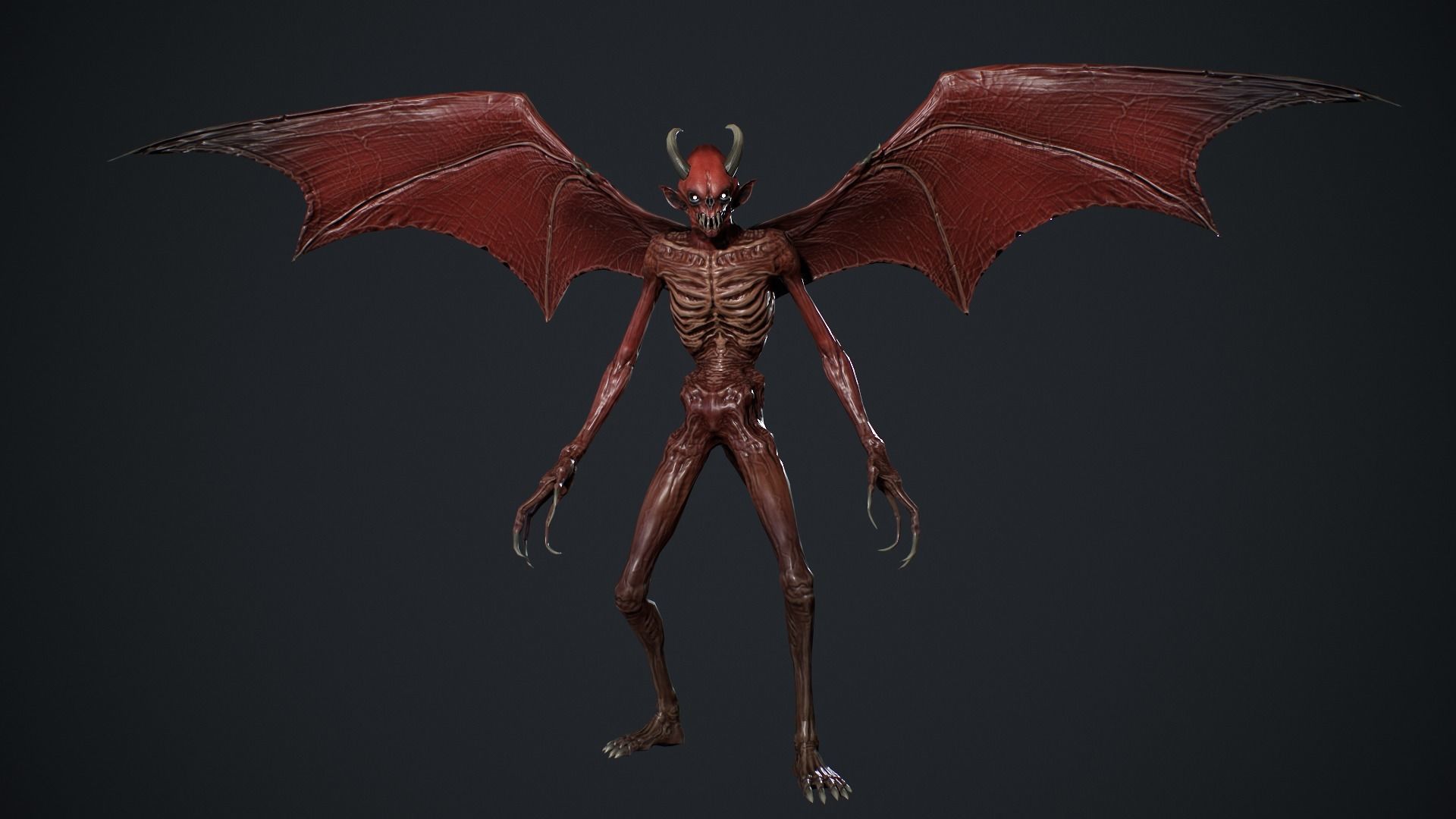 Night Demon 2 Low-poly 3D model_11