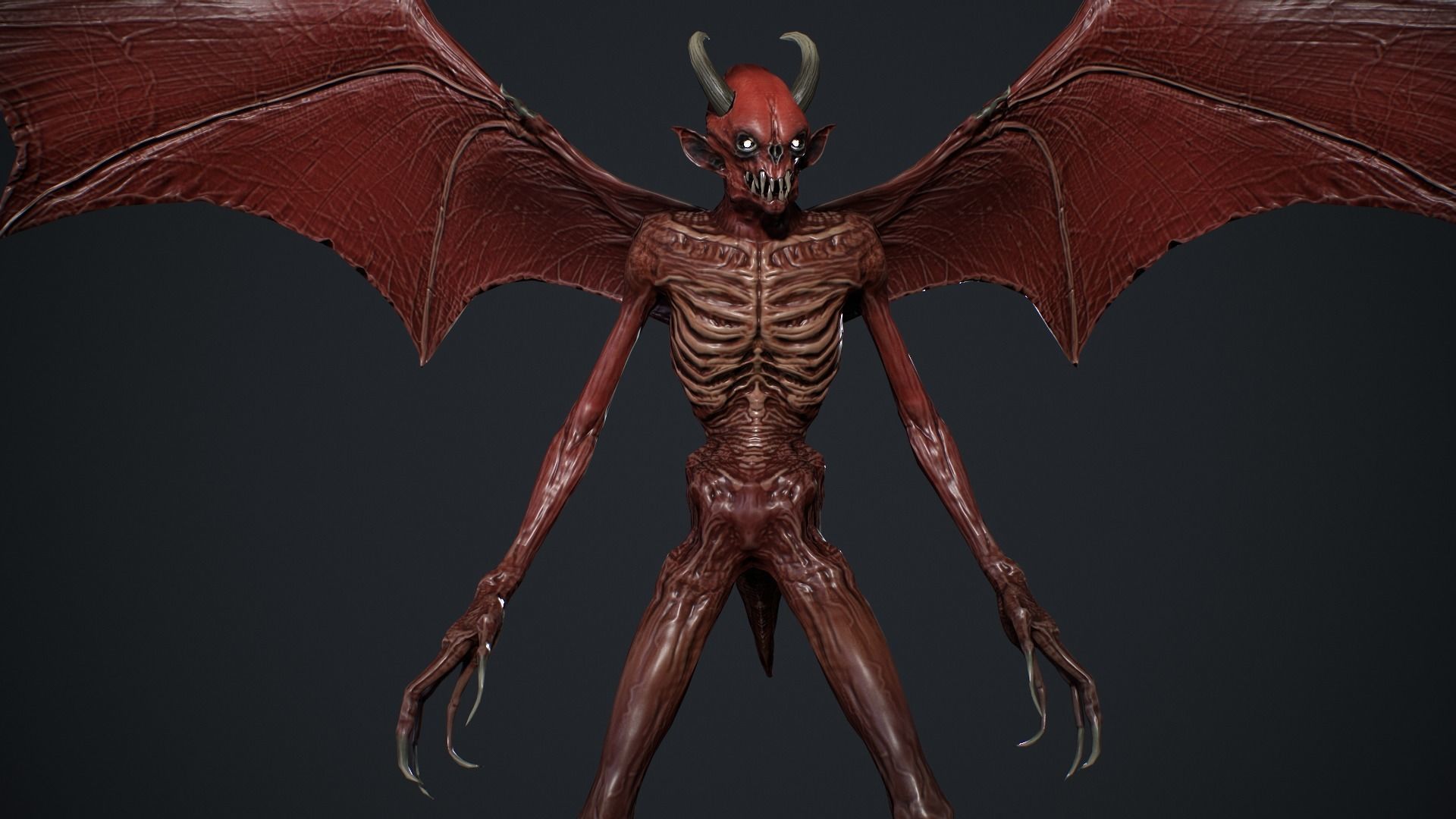 Night Demon 2 Low-poly 3D model_12