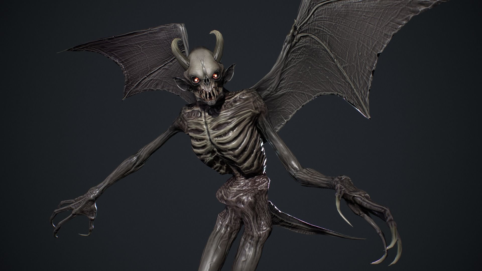 Night Demon 2 Low-poly 3D model_19