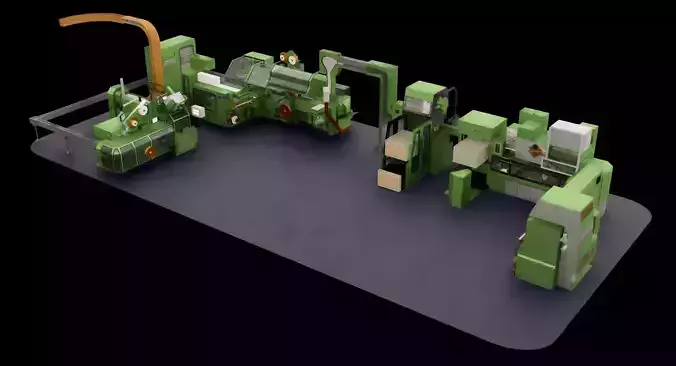 PROTOS-80 GDX2 cigar processing sets 3D model