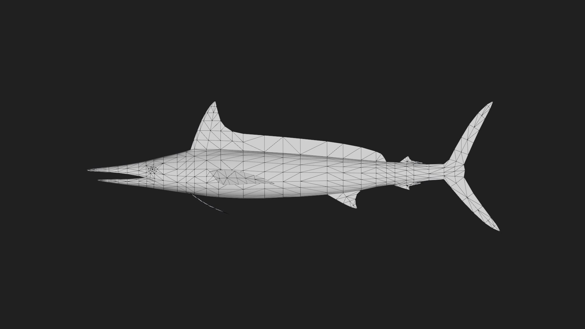 Spearfish Low-poly 3D model_1