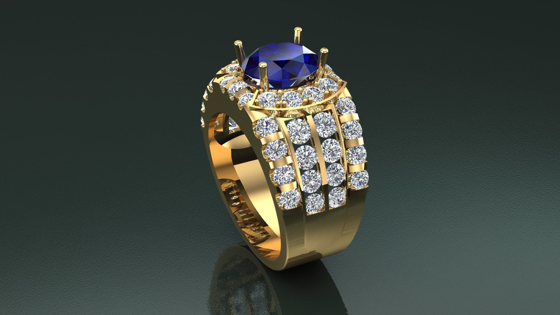 Ring Men D25 3D print model_4