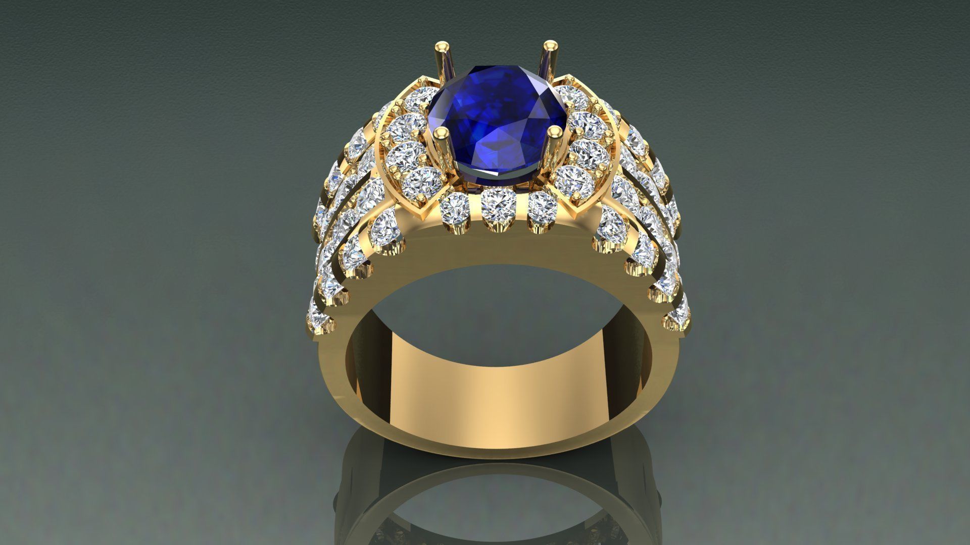 Ring Men D25 3D print model_3