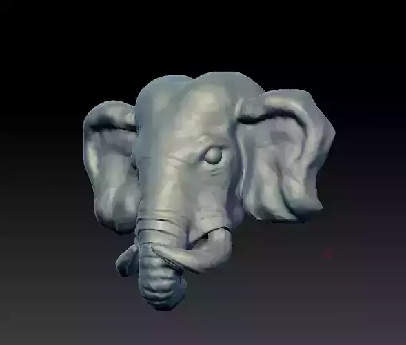 Elephant Head pendant 3D print model