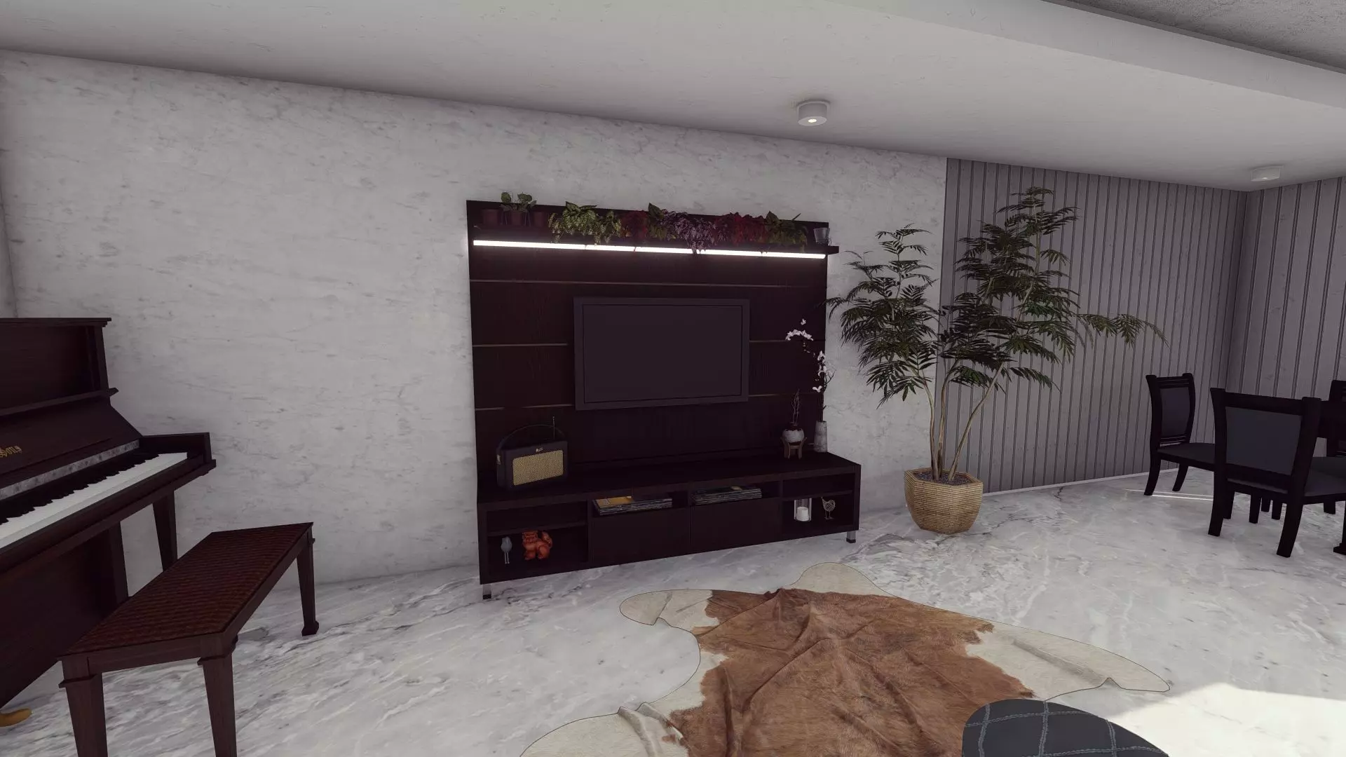 Living Room 3D model_0