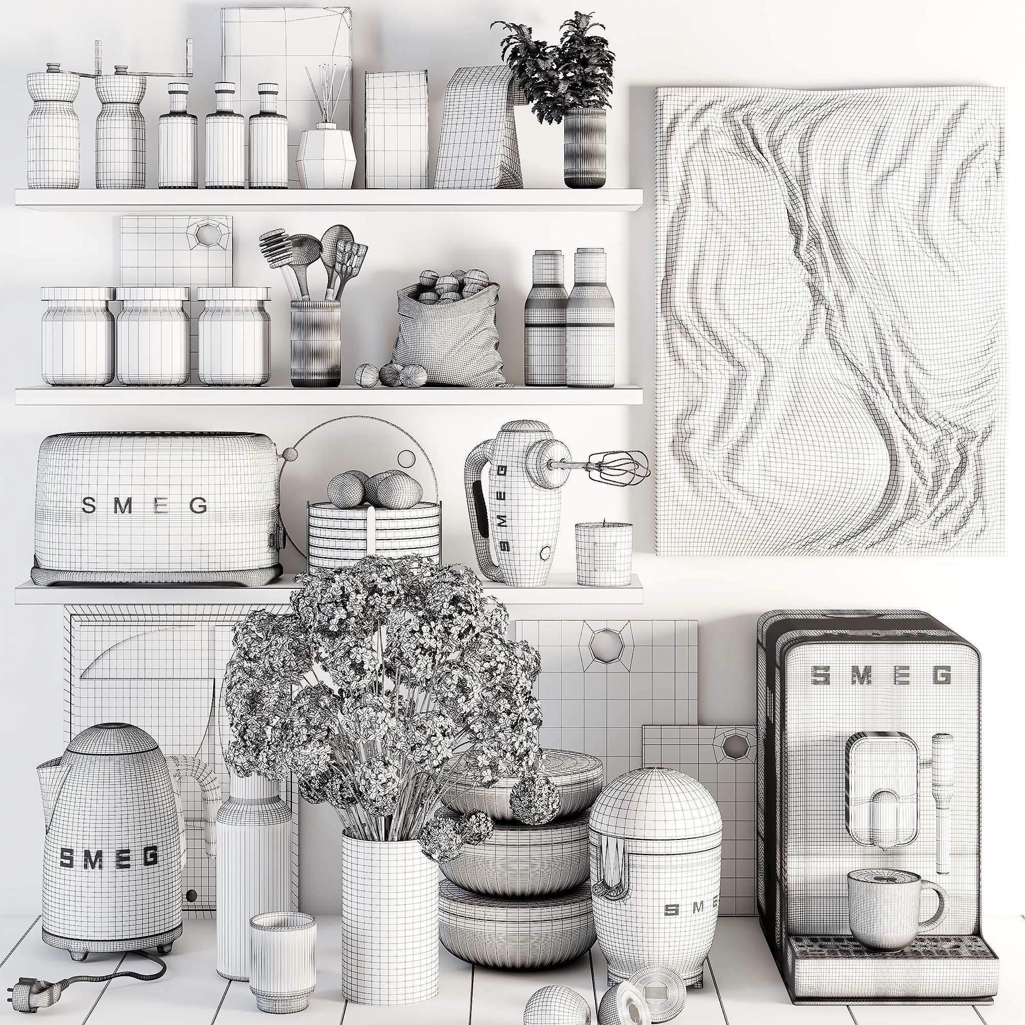 kitchen accessories 015 3D model_5