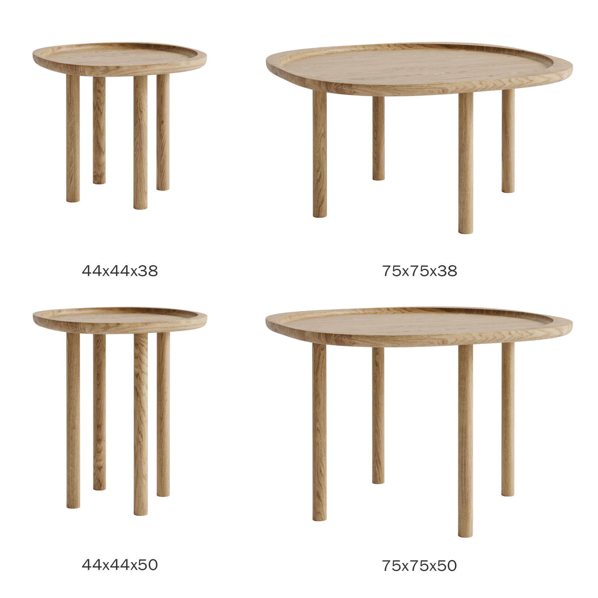 Bolia Coffee Table Trace 3D model_9