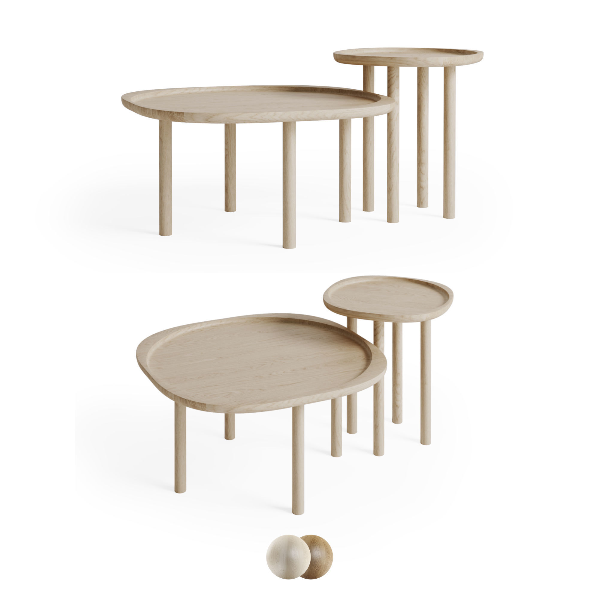 Bolia Coffee Table Trace 3D model_2