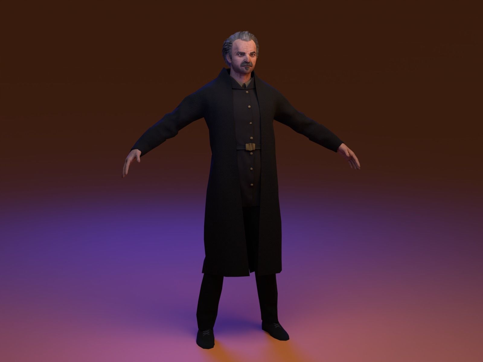 3D Thief Inspired Male Game Ready Character LOW POLY Low-poly 3D model_2