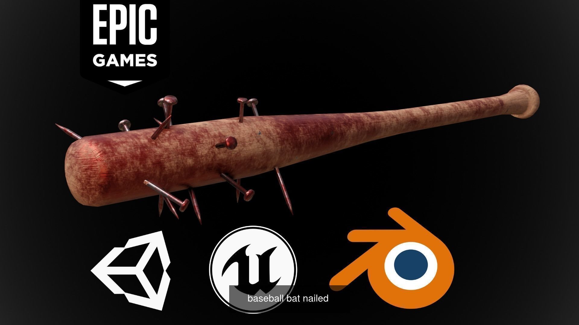 zombie melee weapons 3D Model Collection_2