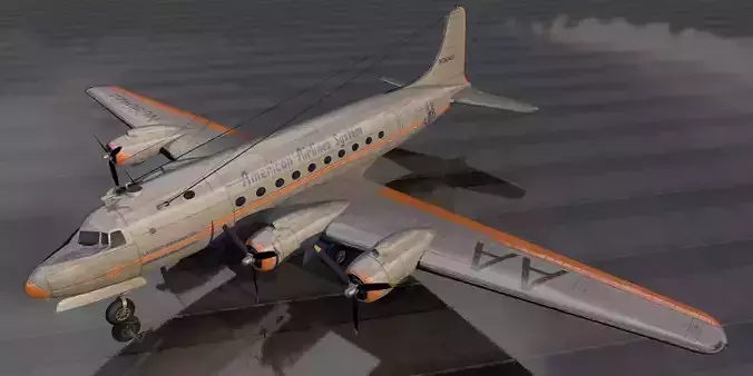 Douglas DC-4 - C-54 Skymaster 3D model
