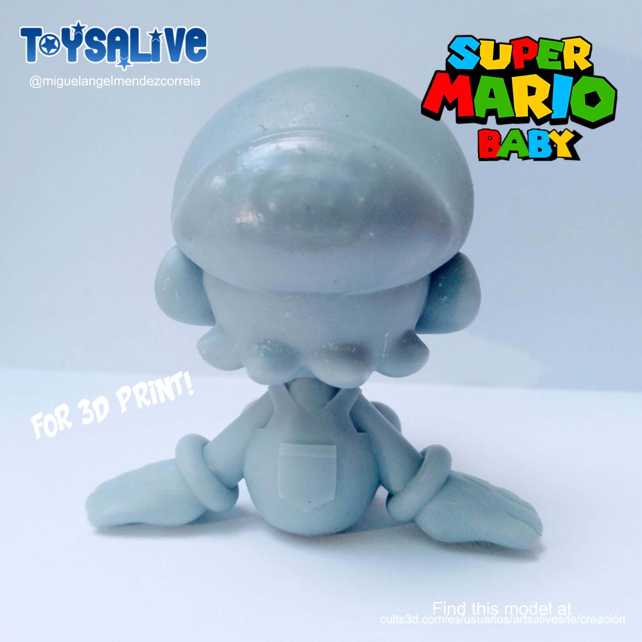 SUPER MARIO BABY FOR 3D PRINT 3D print model_6